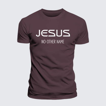 Jesus No Other Name Jesus God Christian Premium Mercerized Cotton Tee