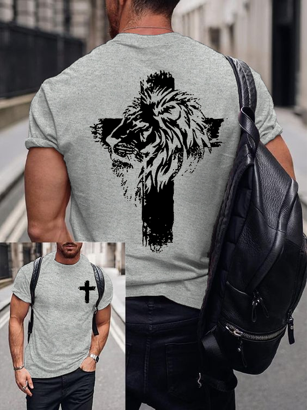 Fearless in Faith Jesus God Christian Cotton T-Shirt