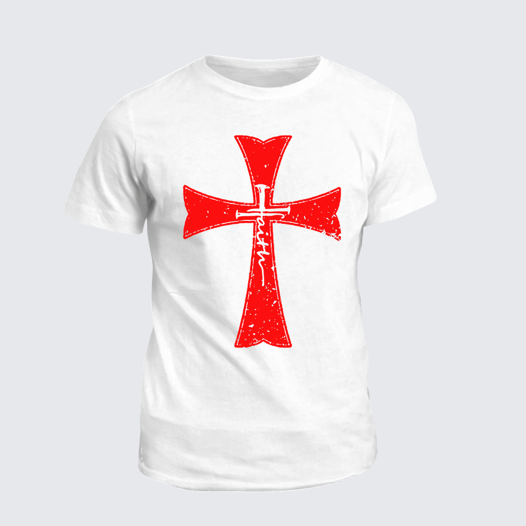 Faith Cross Jesus God Christian Cotton T-Shirt