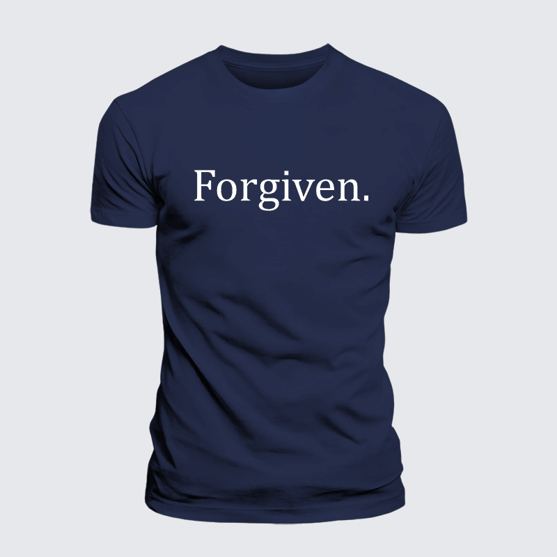 Forgiven Jesus God Christian Premium Mercerized Cotton Tee