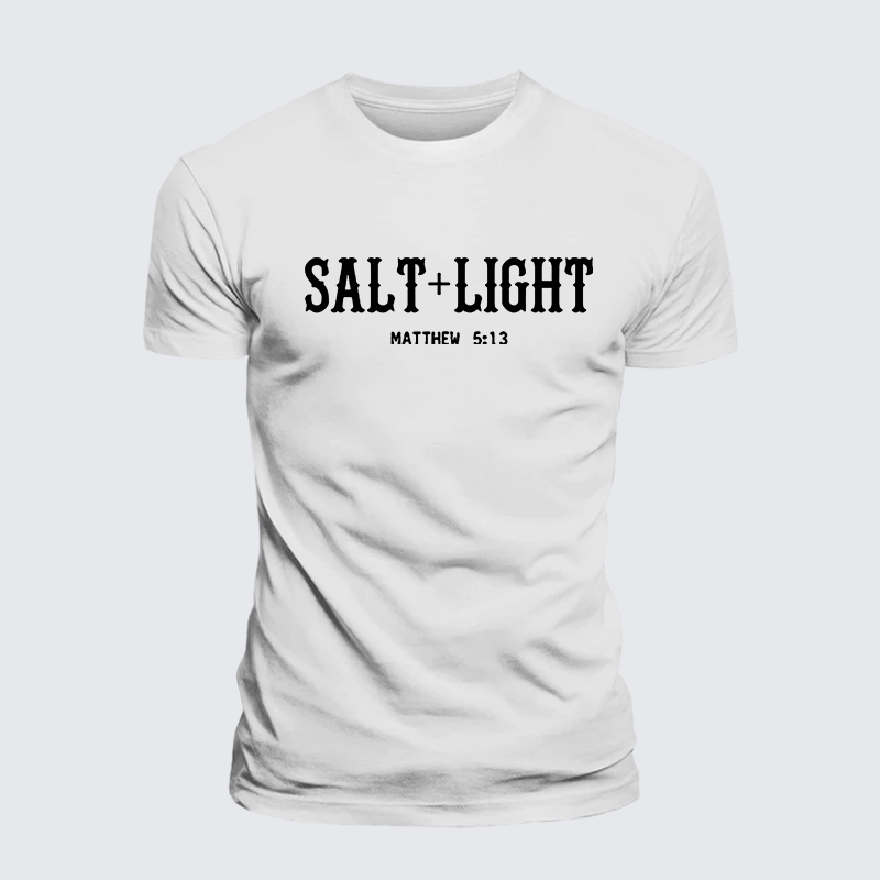 Salt & Light Jesus God Christian Premium Mercerized Cotton Tee