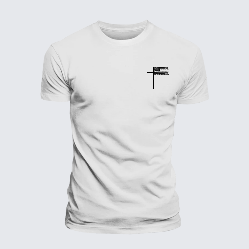 Cross Jesus God Christian Premium Mercerized Cotton Tee