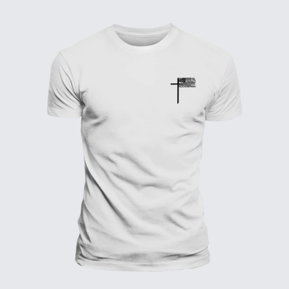 Cross Jesus God Christian Premium Mercerized Cotton Tee