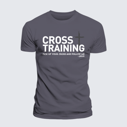 Cross Training Jesus God Christian Premium Mercerized Cotton Tee
