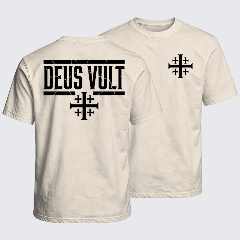 Washed T-Shirt - Deus Vult