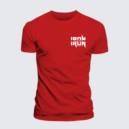 IRON SHARPENS IRON Proverbs 27:17 Jesus God Christian Cotton T-Shirt