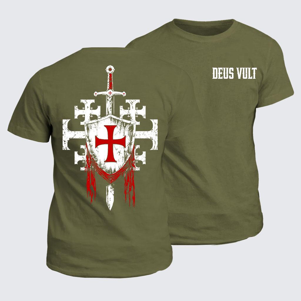 Classic Cotton Tee - Deus Vult: God Wills It