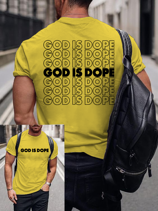 God Is Dope Jesus God Christian Cotton T-Shirt