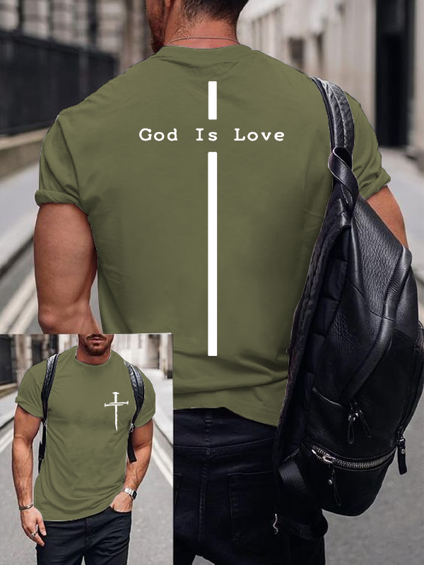 God Is Love Jesus God Christian Cotton T-Shirt