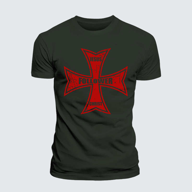 [Copy]Alpha and Omega Jesus God Christian Premium Mercerized Cotton Tee