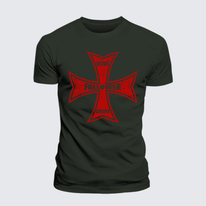 [Copy]Alpha and Omega Jesus God Christian Premium Mercerized Cotton Tee