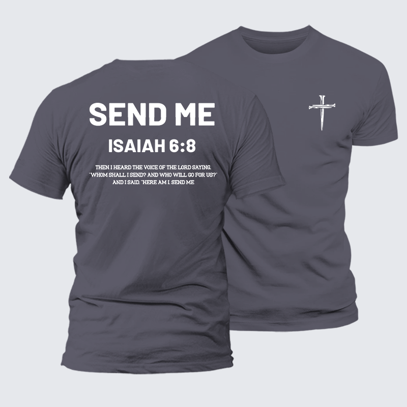 Send Me Jesus God Christian Premium Mercerized Cotton Tee
