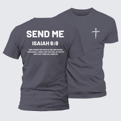 Send Me Jesus God Christian Premium Mercerized Cotton Tee