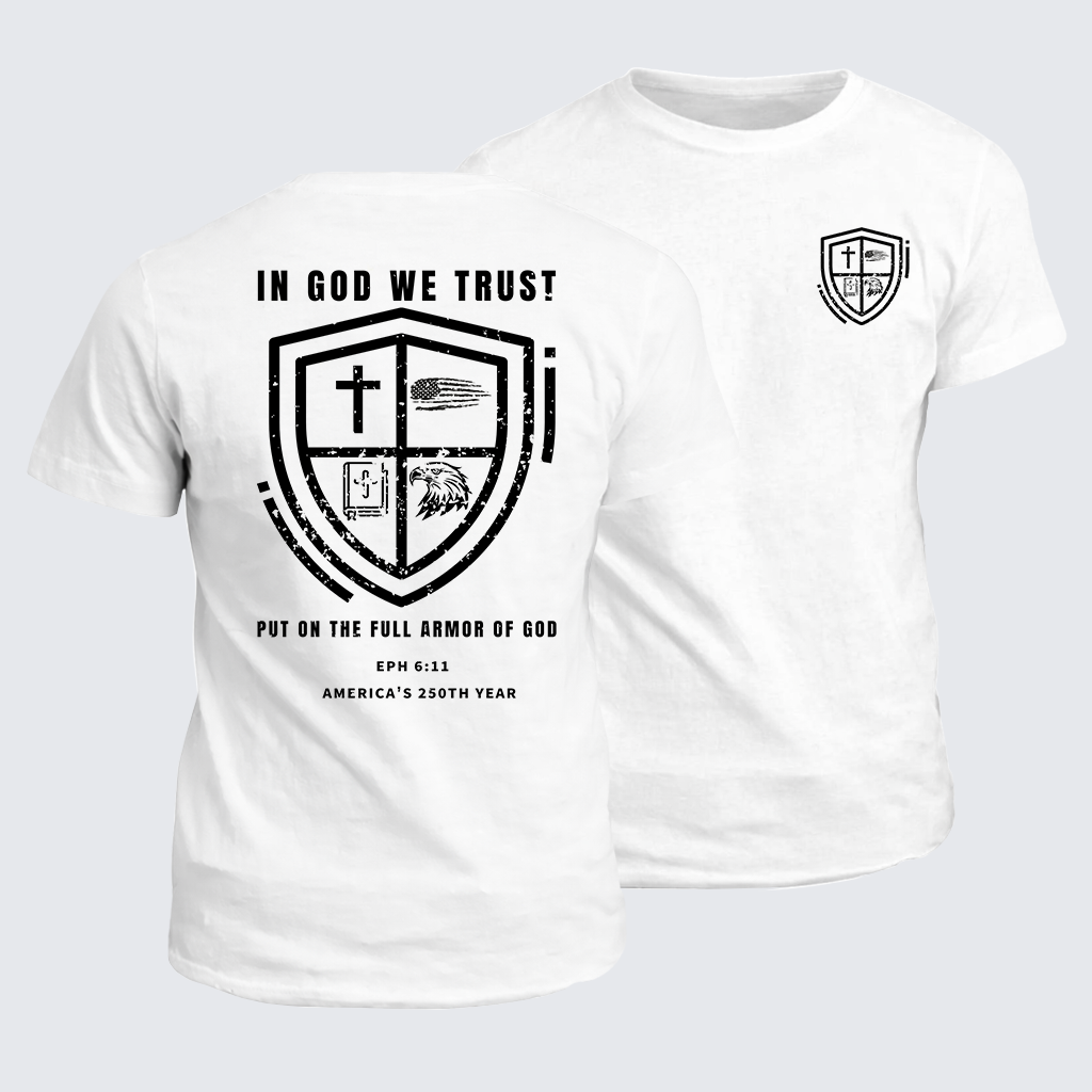 In God We Trust Jesus God Christian Cotton T-Shirt