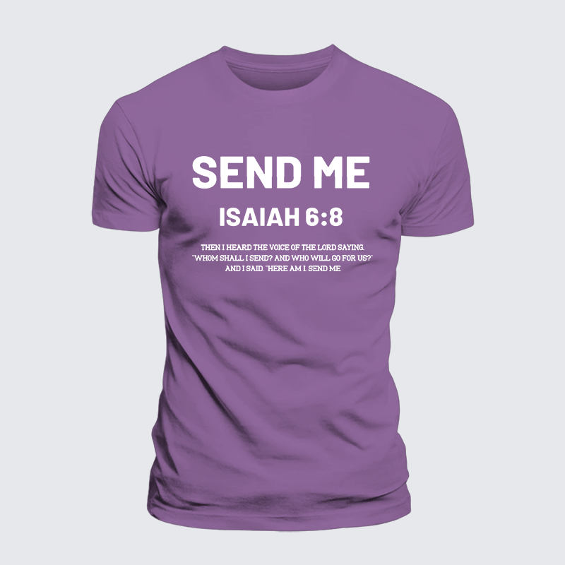 Send Me Jesus God Christian Premium Mercerized Cotton Tee