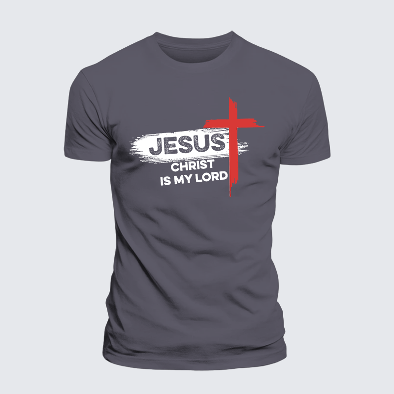 Jesus Christ Is My Lord Jesus God Christian Premium Mercerized Cotton Tee