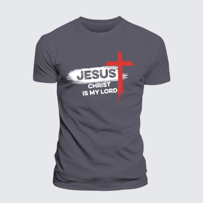 Jesus Christ Is My Lord Jesus God Christian Premium Mercerized Cotton Tee