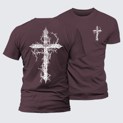 Cross Jesus God Christian Premium Mercerized Cotton Tee