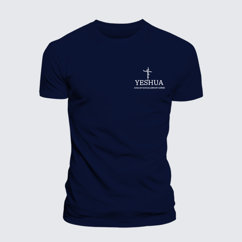 Yeshua King Of Kings Lord Of Lords Jesus God Christian Cotton T-Shirt
