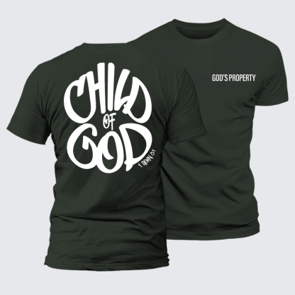 Child Of God Jesus God Christian Premium Mercerized Cotton Tee