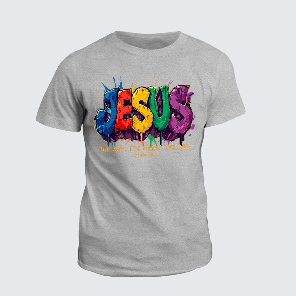 Jesus The Way The Truth The Life Jesus God Christian Cotton T-Shirt