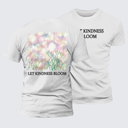 Let Kindness Bloom Jesus God Christian Premium Mercerized Cotton Tee