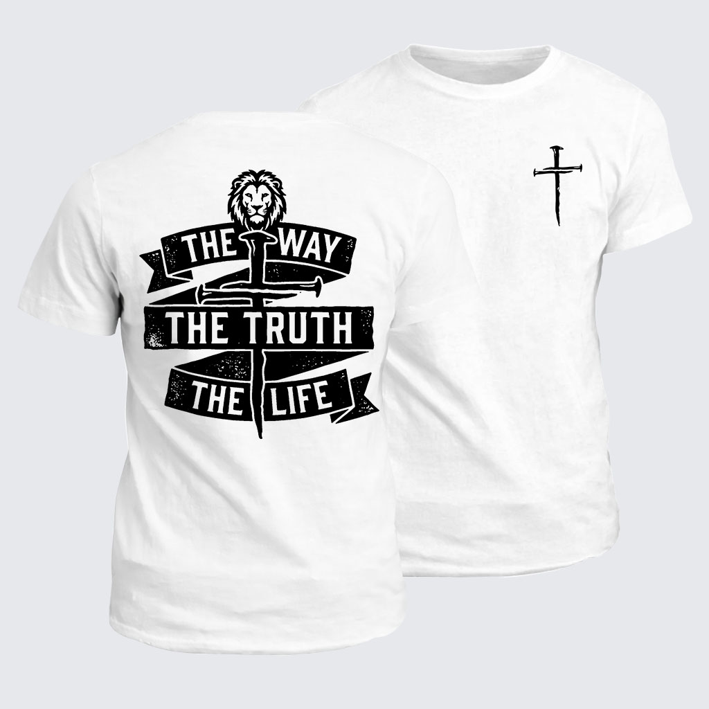 Jesus The Way The Truth The Life Jesus God Christian Cotton T-Shirt
