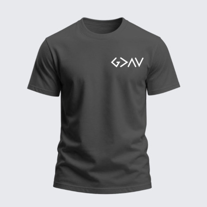 Heavyweight Cotton Tee -God Is Greater Than The Highs And Lows