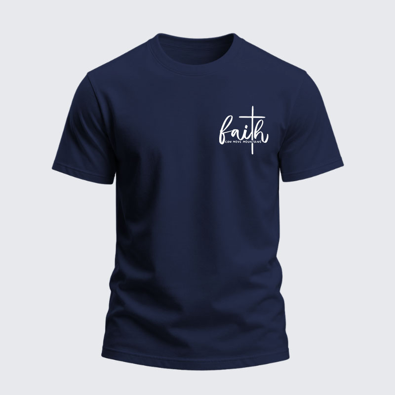 Heavyweight Cotton Tee -  Faith Can Move Mountains
