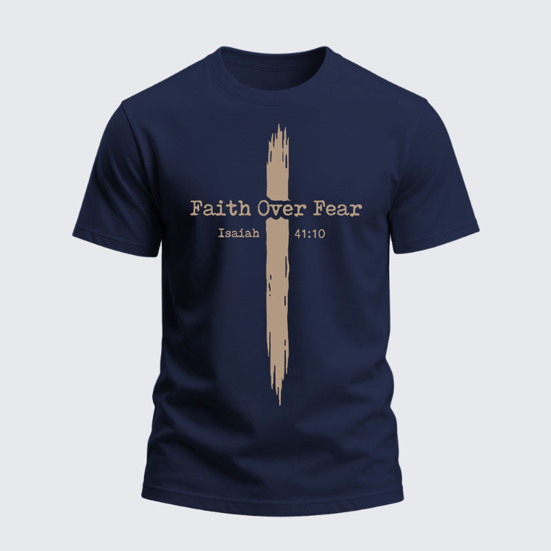 Heavyweight Cotton Tee - Faith Over Fear