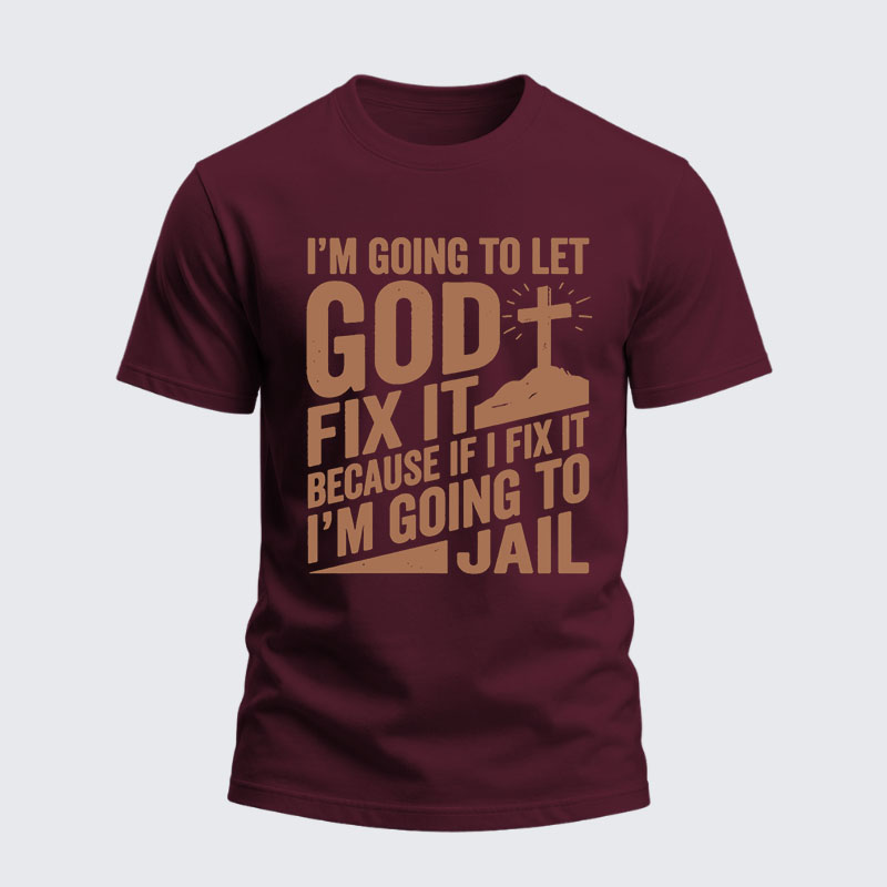 Heavyweight Cotton Tee - Lift Heavy Pray Hard