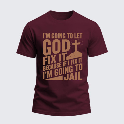 Heavyweight Cotton Tee - Lift Heavy Pray Hard