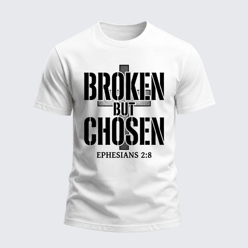 Heavyweight Cotton Tee - Broken But Chosen
