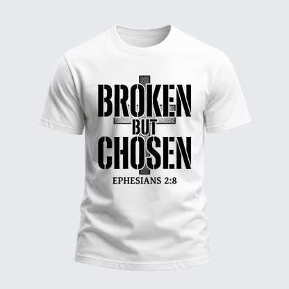Heavyweight Cotton Tee - Broken But Chosen