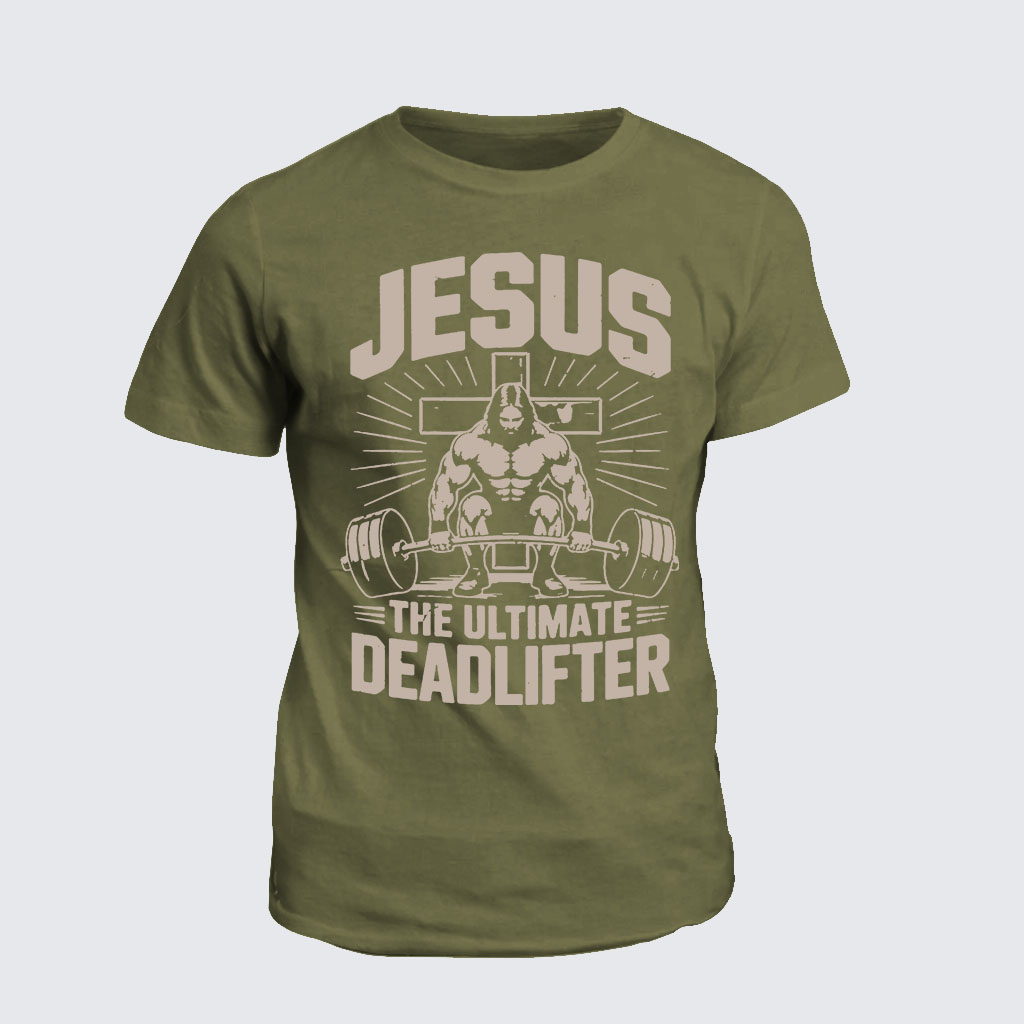 Classic Cotton Tee -  Jesus The Ultimate Deadlifter