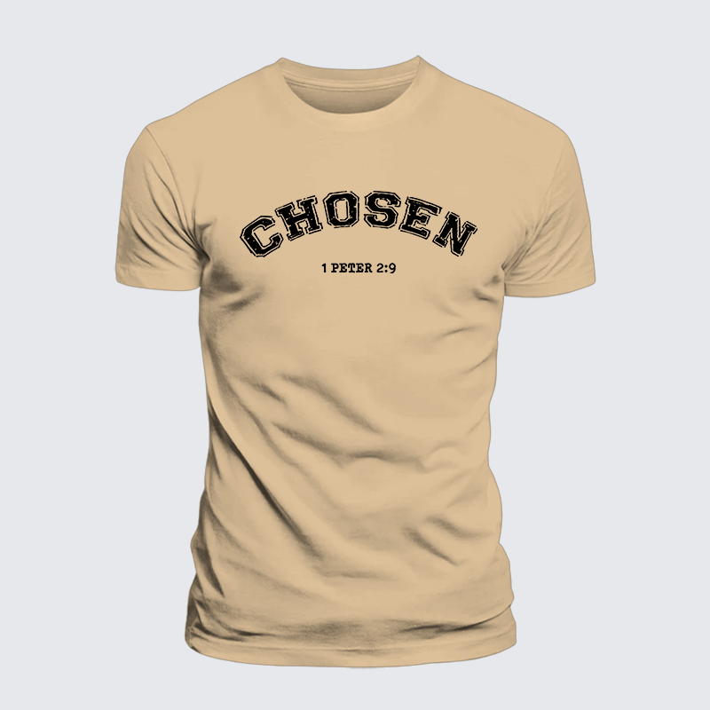 Chosen Jesus God Christian Premium Mercerized Cotton Tee