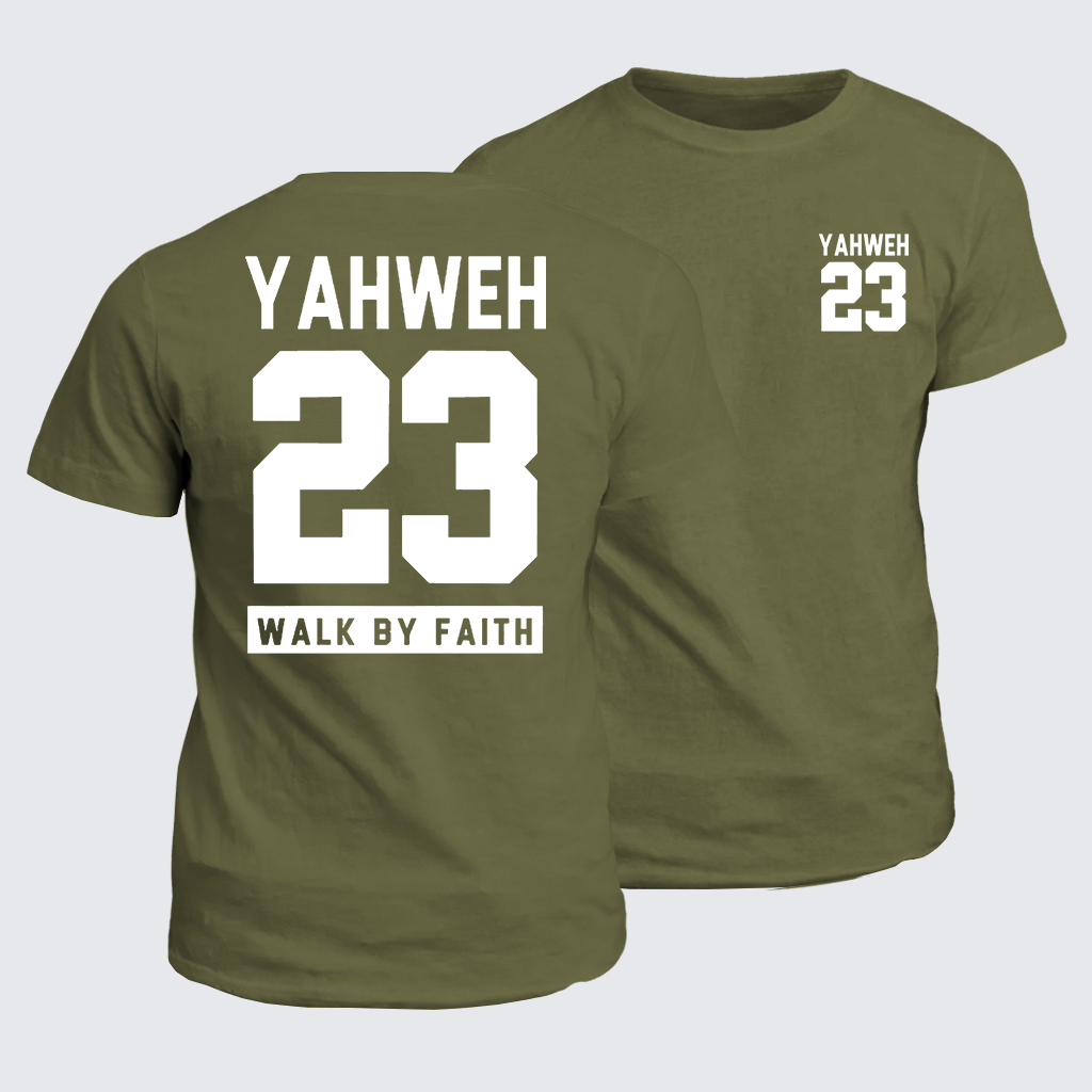 Walk By Faith Jesus God Christian Cotton T-Shirt