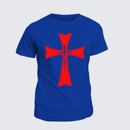 Faith Cross Jesus God Christian Cotton T-Shirt