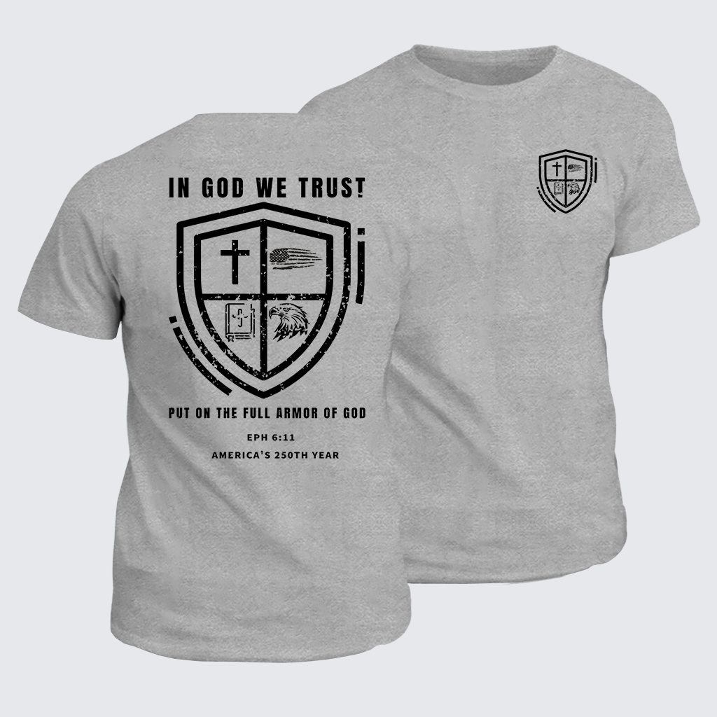 In God We Trust Jesus God Christian Cotton T-Shirt