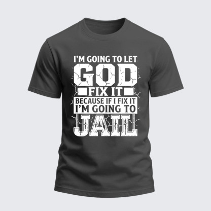 Heavyweight Cotton Tee - Lift Heavy Pray Hard