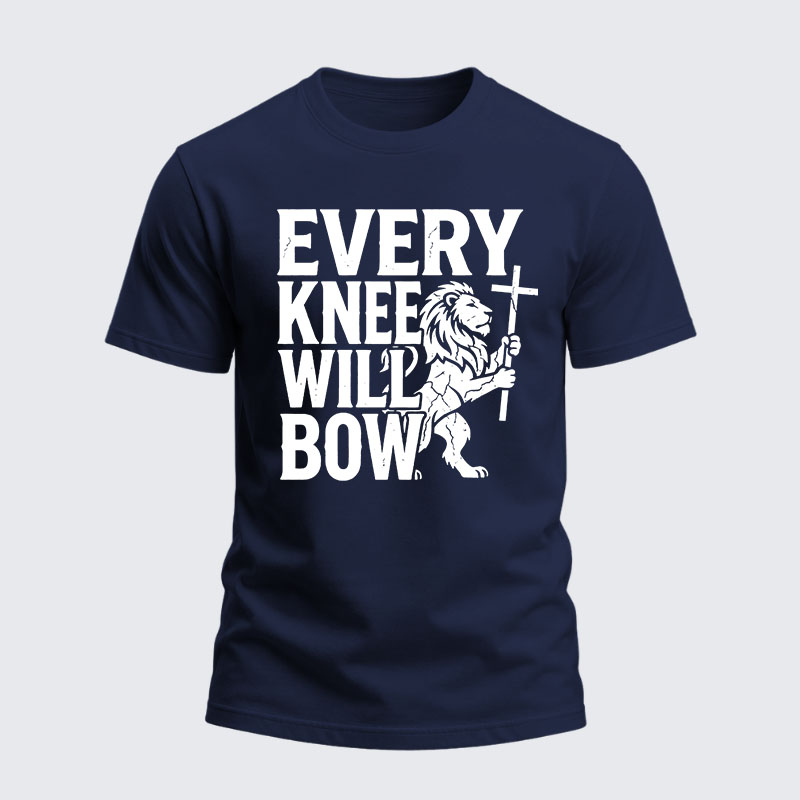 Heavyweight Cotton Tee - Every Knee Will Bow