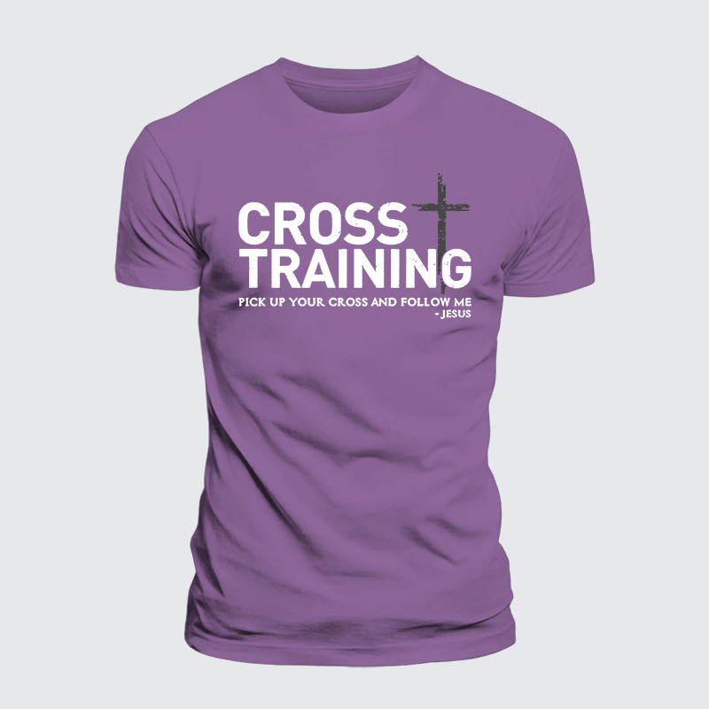 Cross Training Jesus God Christian Premium Mercerized Cotton Tee