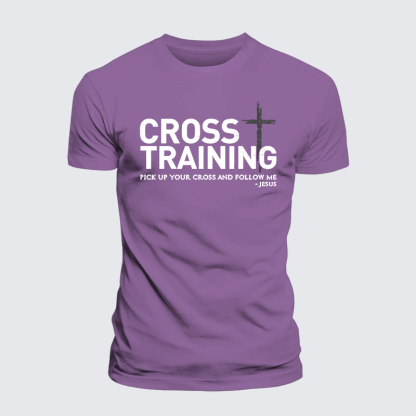 Cross Training Jesus God Christian Premium Mercerized Cotton Tee