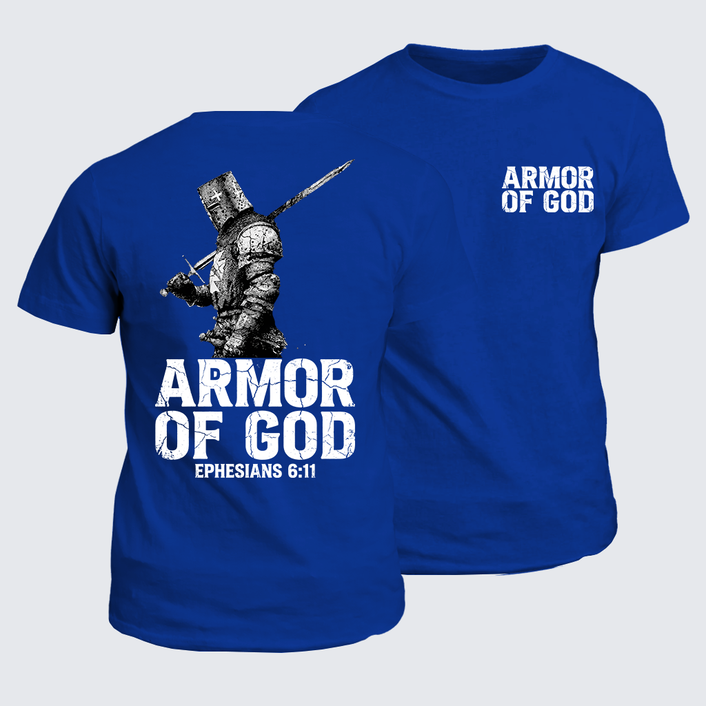 Armor of God Jesus God Christian Cotton T-Shirt