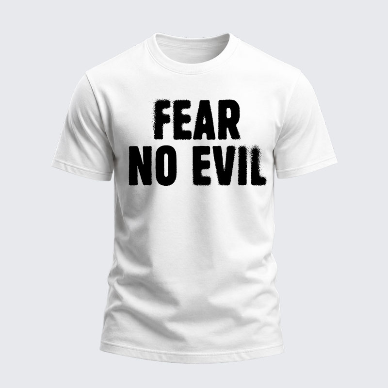 Heavyweight Cotton Tee - Fear No Evil