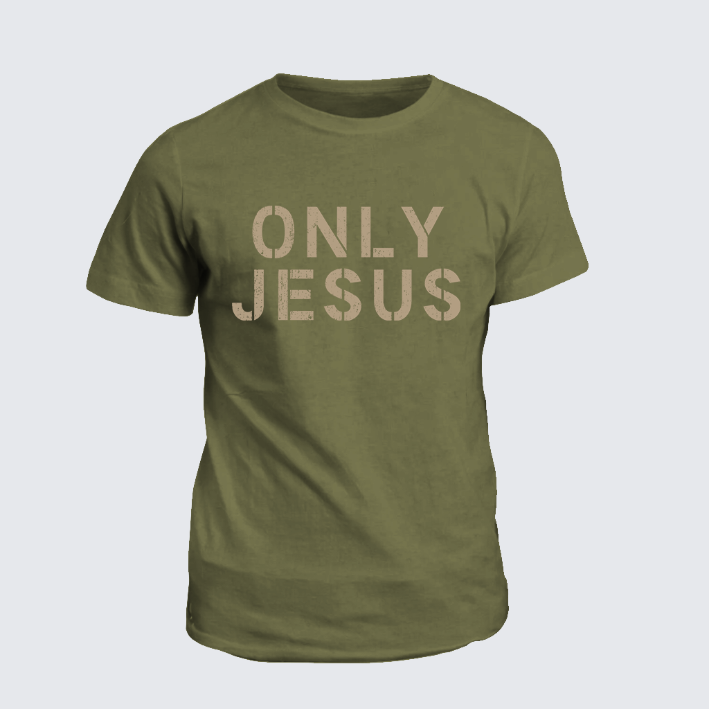 ONLY JESUS Jesus God Christian Cotton T-Shirt