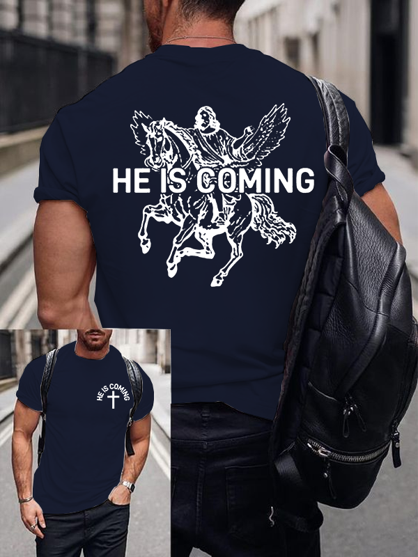 Jesus Is Coming Jesus God Christian Cotton T-Shirt