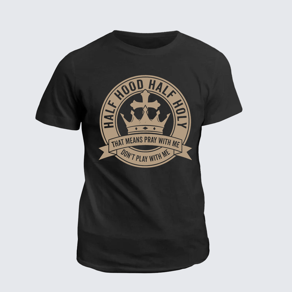 Man Of God Husband Dad Jesus God Christian Cotton T-Shirt