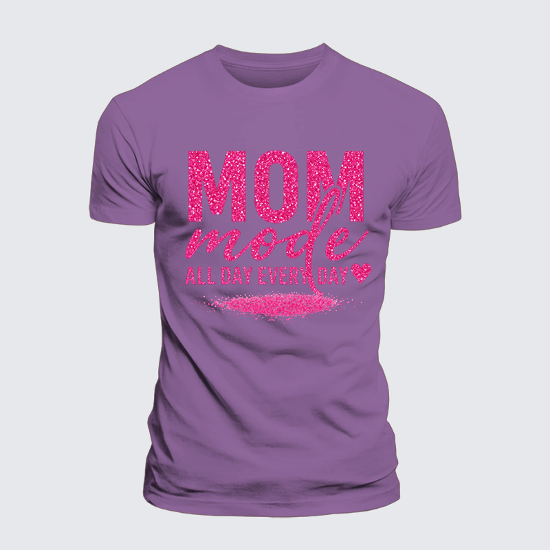 Mom Mode Jesus God Christian Premium Mercerized Cotton Tee