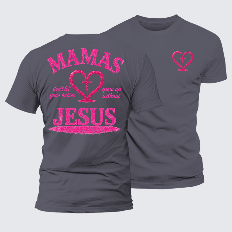 Blossoms Of Faith And Love Jesus God Christian Premium Mercerized Cotton Tee